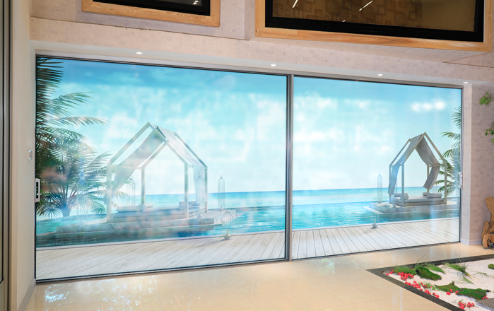 隱扇雙軌推拉門五金系統