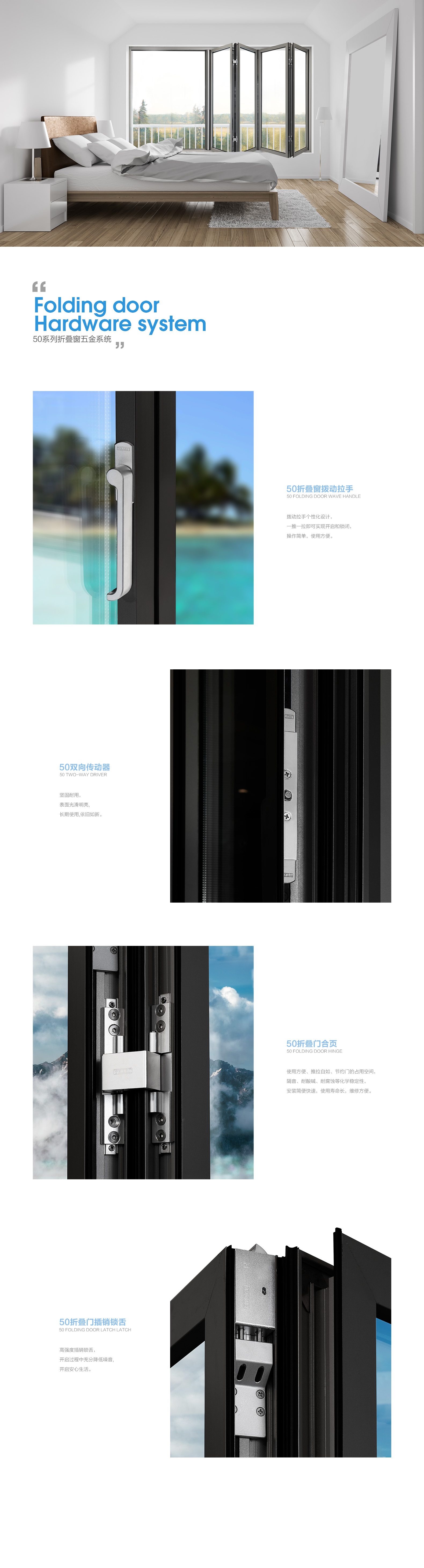 50系列折疊窗五金系統(tǒng)